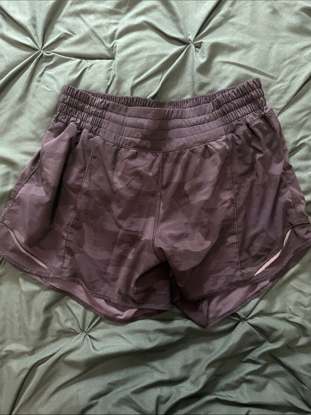 lululemon athletica Black Camo Hotty Hot Shorts
